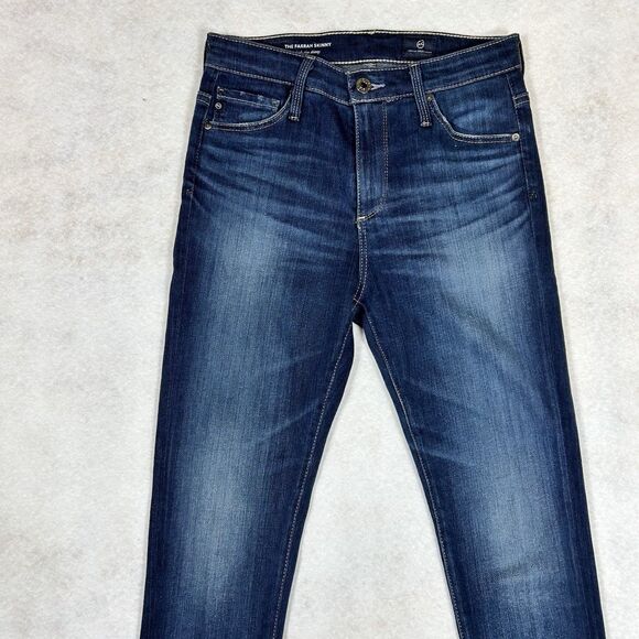 Adriano Goldschmied Jeans Womens 25R Farrah Skinny Ankle High Rise Dark Wash - Picture 2 of 15